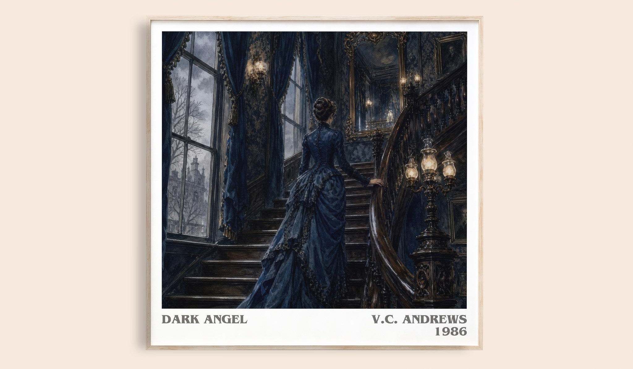 Dark Angel Literary Art Print by V.C. Andrews