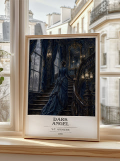 Dark Angel book cover poster colour and style options – V.C. Andrews book art