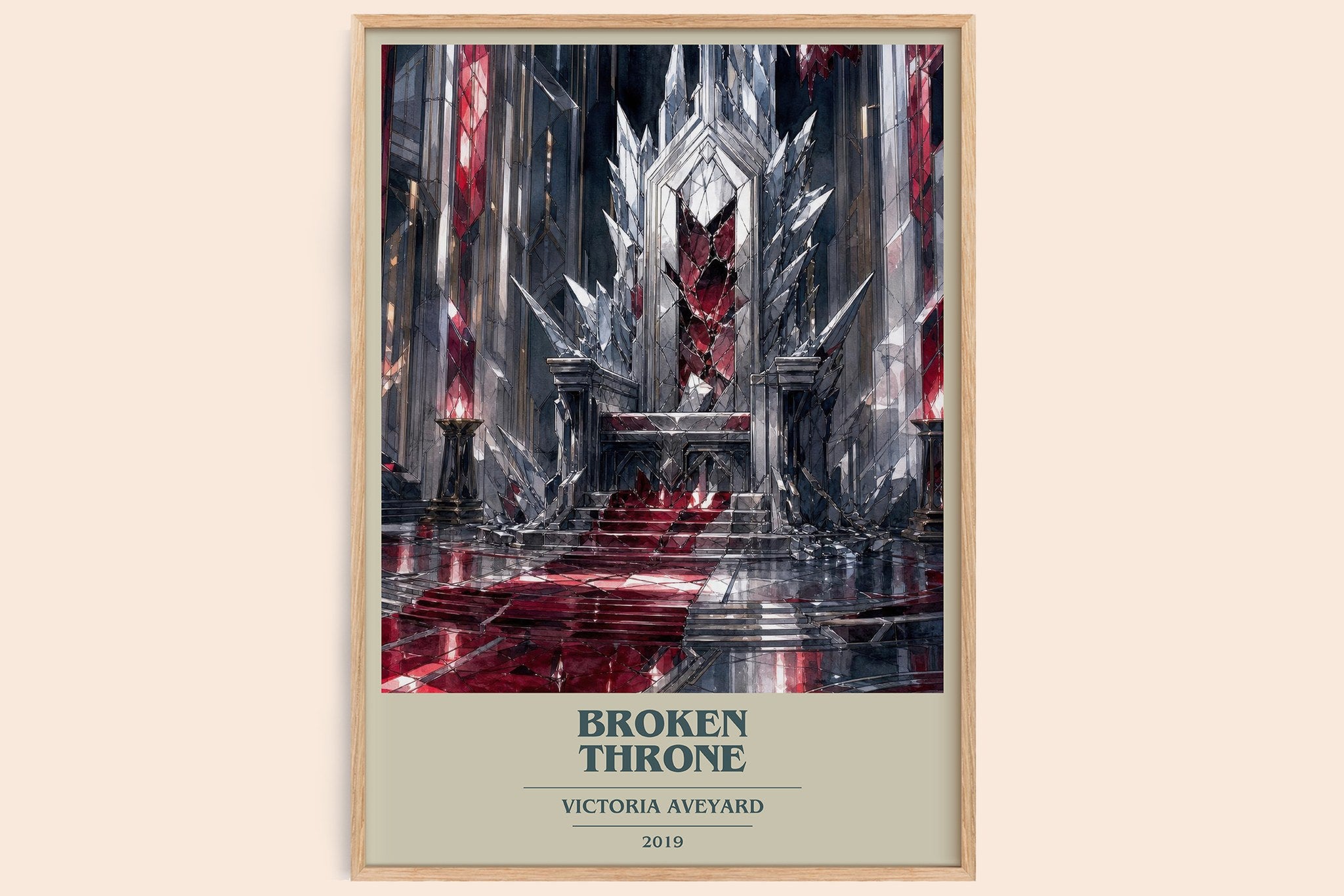 Broken Throne Book Cover Poster by Victoria Aveyard
