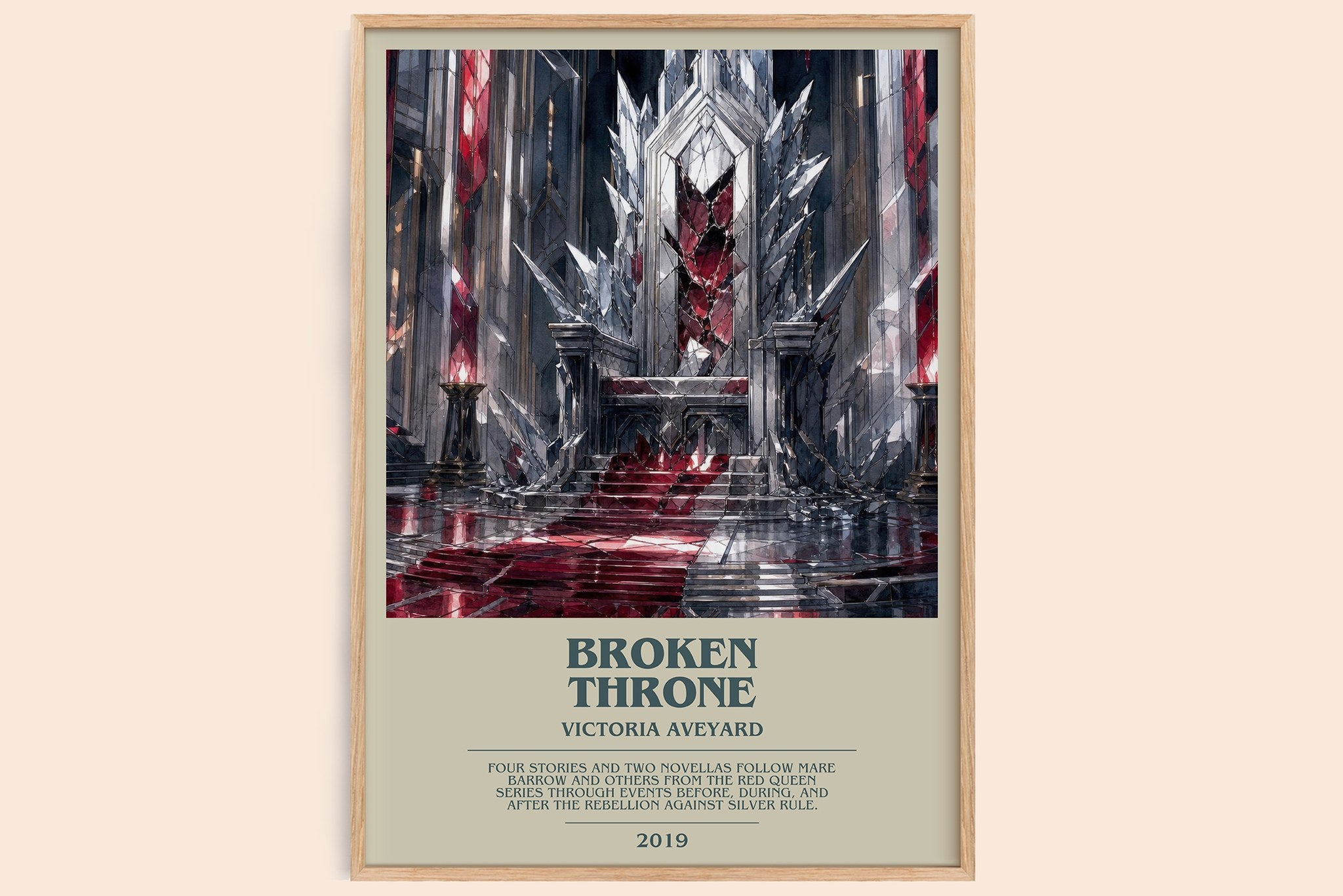 Broken Throne Bookish Wall Art by Victoria Aveyard