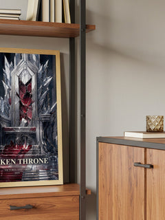 Broken Throne book watercolour illustration paper finish options – matte satin gloss