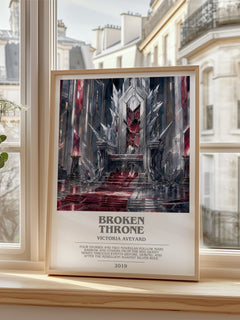 Broken Throne bookish poster colour and style options – Victoria Aveyard book art