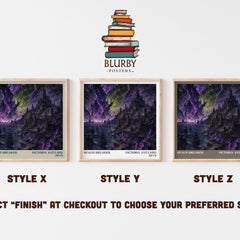 Realm Breaker literary print in frame leaning in hallway – fantasy wall art
