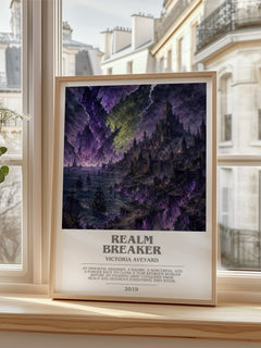 Realm Breaker bookish poster colour and style options – Victoria Aveyard book art