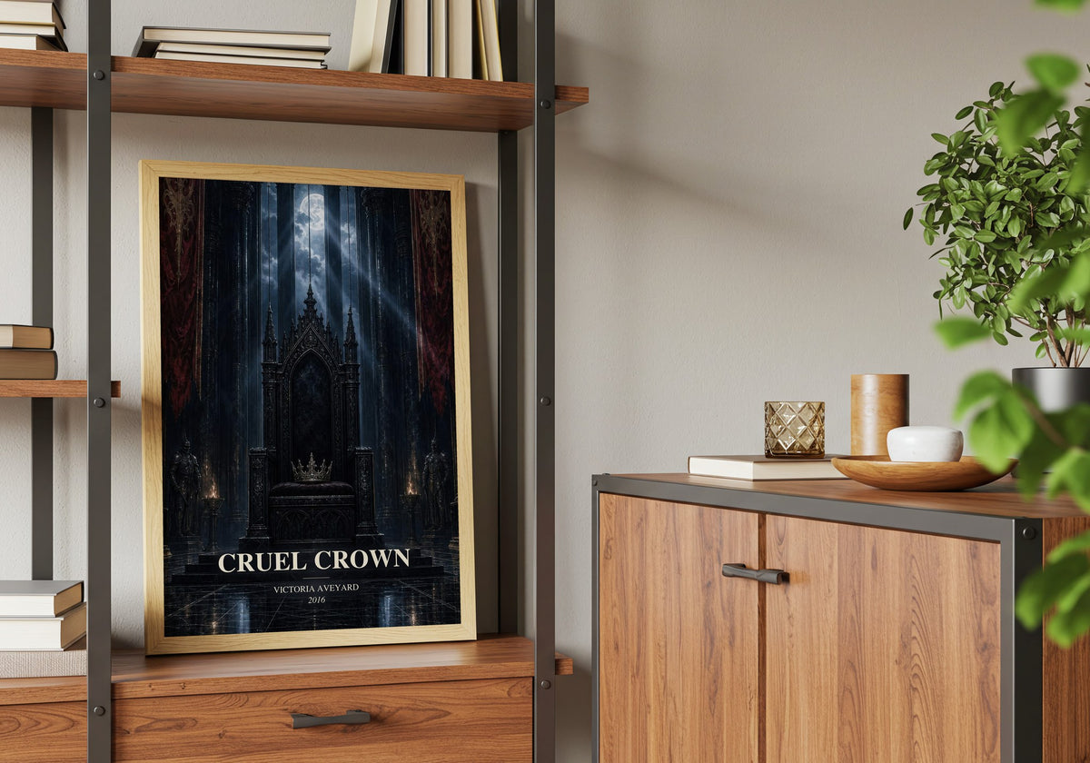 Cruel Crown book watercolour illustration paper finish options – matte satin gloss