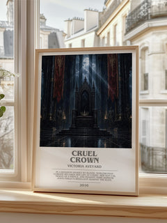 Cruel Crown bookish poster colour and style options – Victoria Aveyard book art