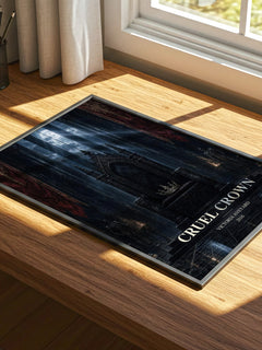 Cruel Crown watercolour book poster framed on wall – dystopian wall art