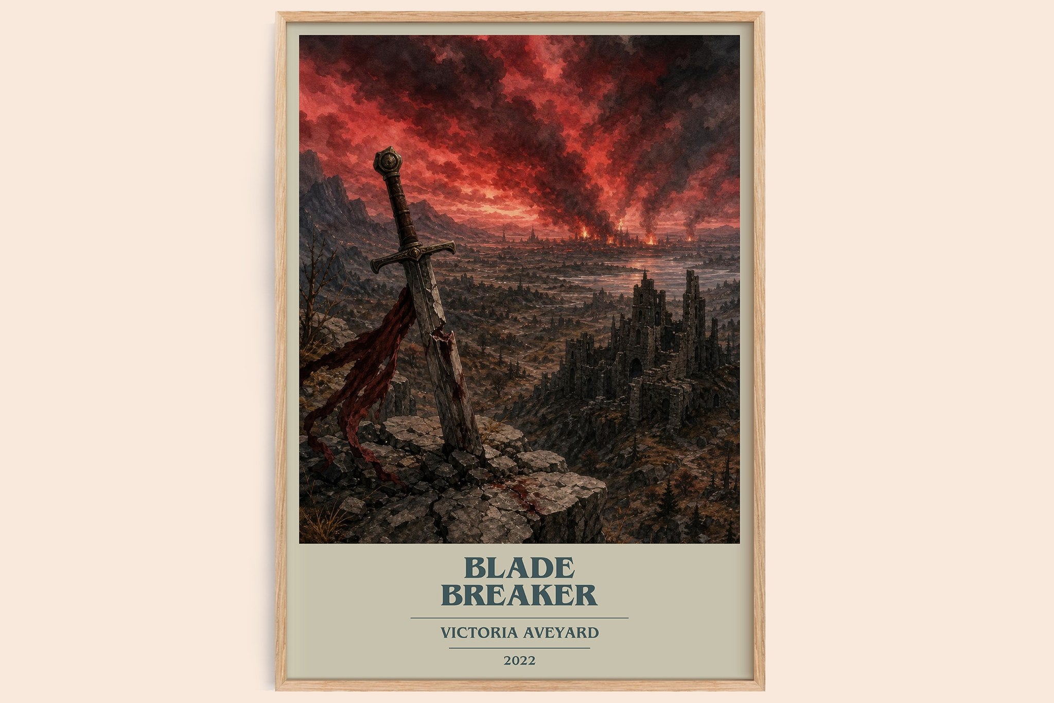 Blade Breaker Book Cover Poster by Victoria Aveyard
