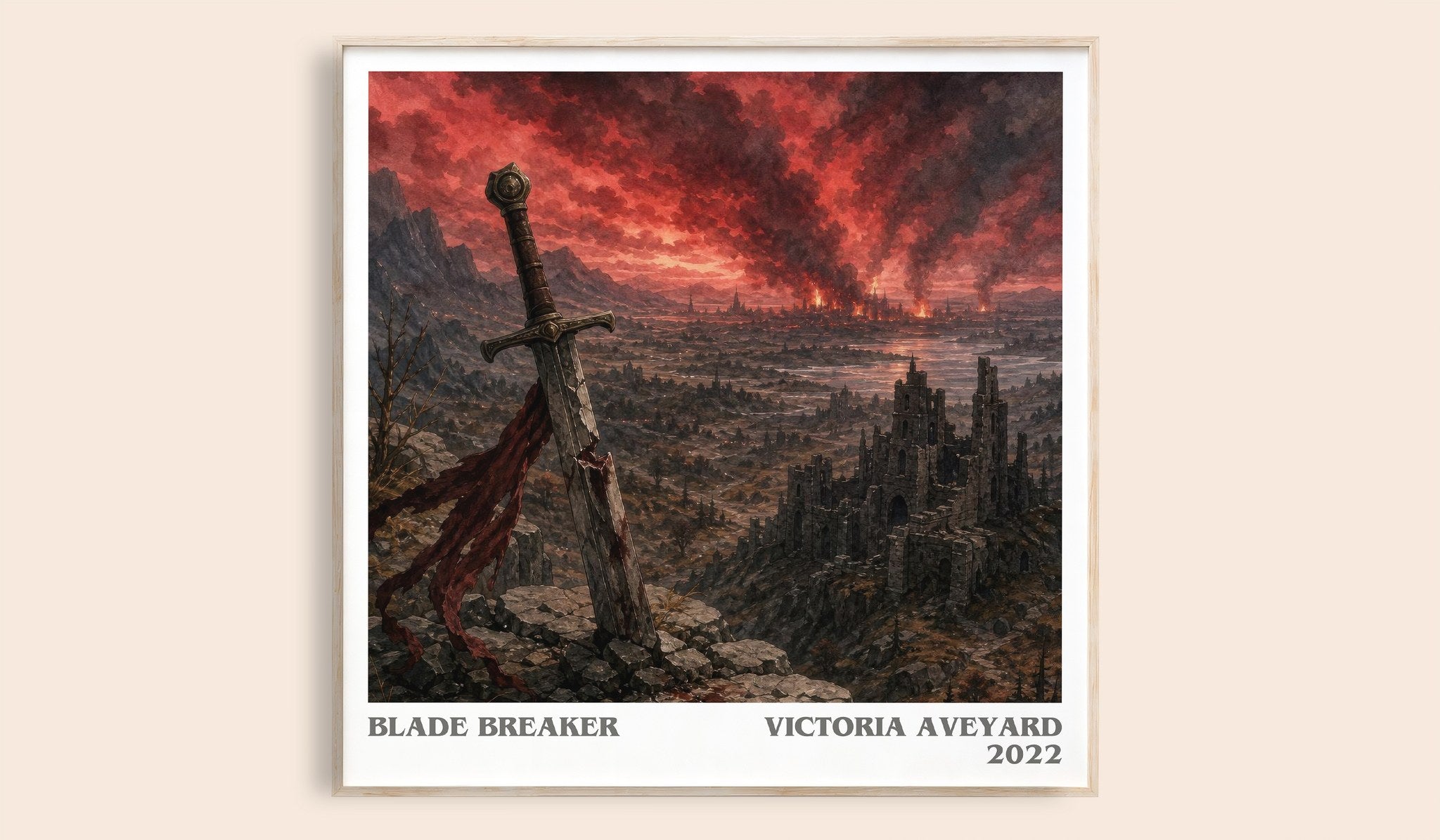 Blade Breaker Literary Art Print by Victoria Aveyard