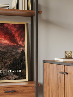 Blade Breaker book watercolour illustration paper finish options – matte satin gloss