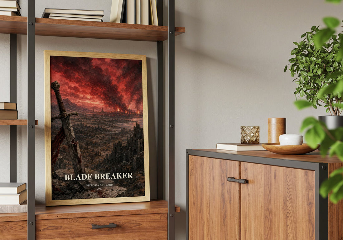 Blade Breaker book watercolour illustration paper finish options – matte satin gloss