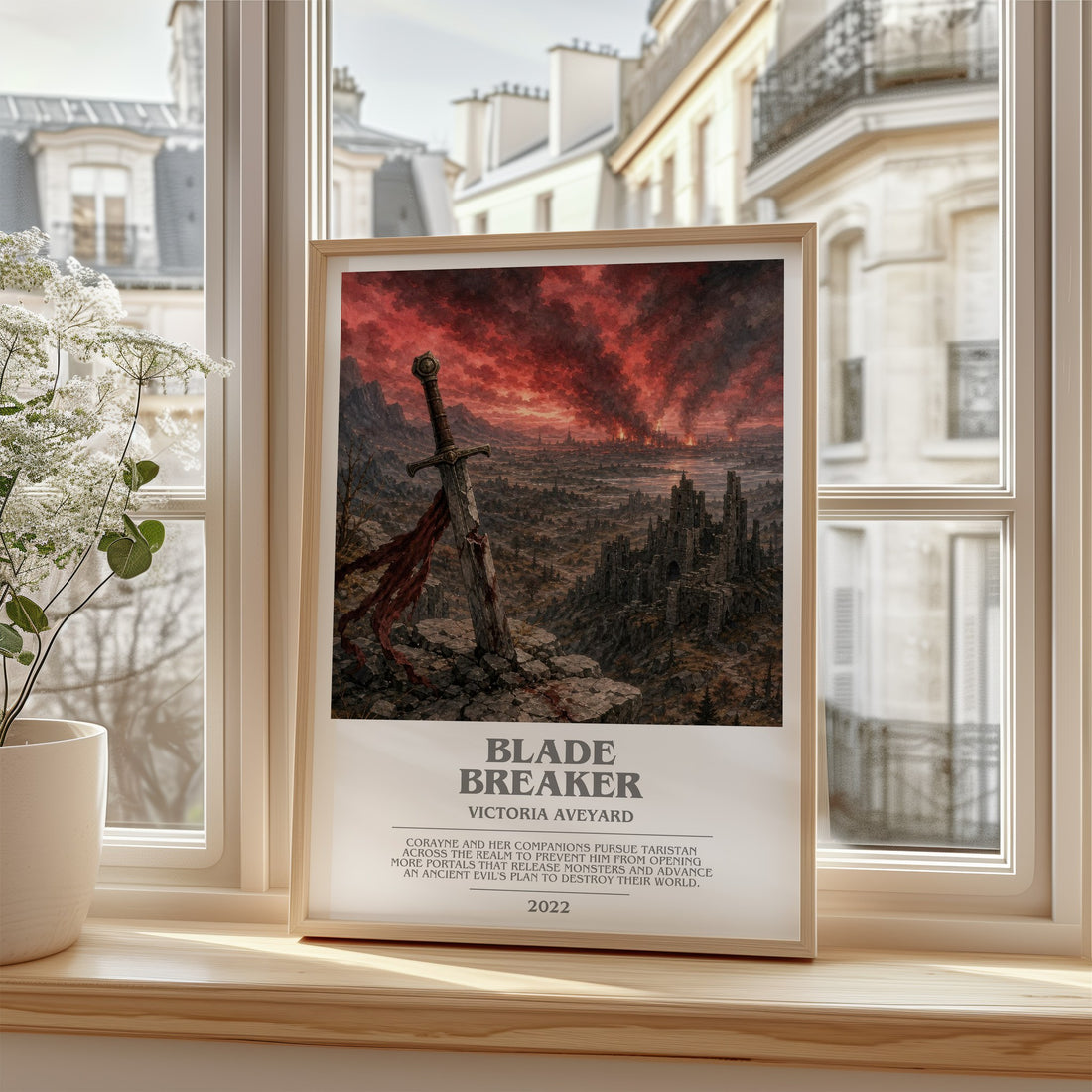Blade Breaker bookish poster colour and style options – Victoria Aveyard book art
