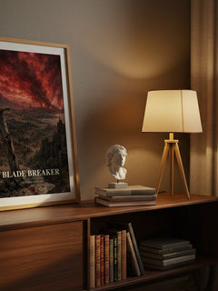 Blade Breaker watercolour print on bookshelf – Victoria Aveyard fan gift