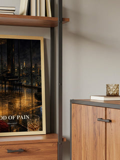 God of Pain book watercolour illustration paper finish options – matte satin gloss