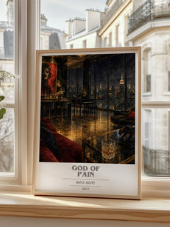 God of Pain book cover poster colour and style options – Rina Kent book art