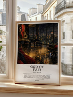 God of Pain bookish poster colour and style options – Rina Kent book art
