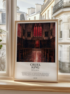 Cruel King bookish poster colour and style options – Rina Kent book art