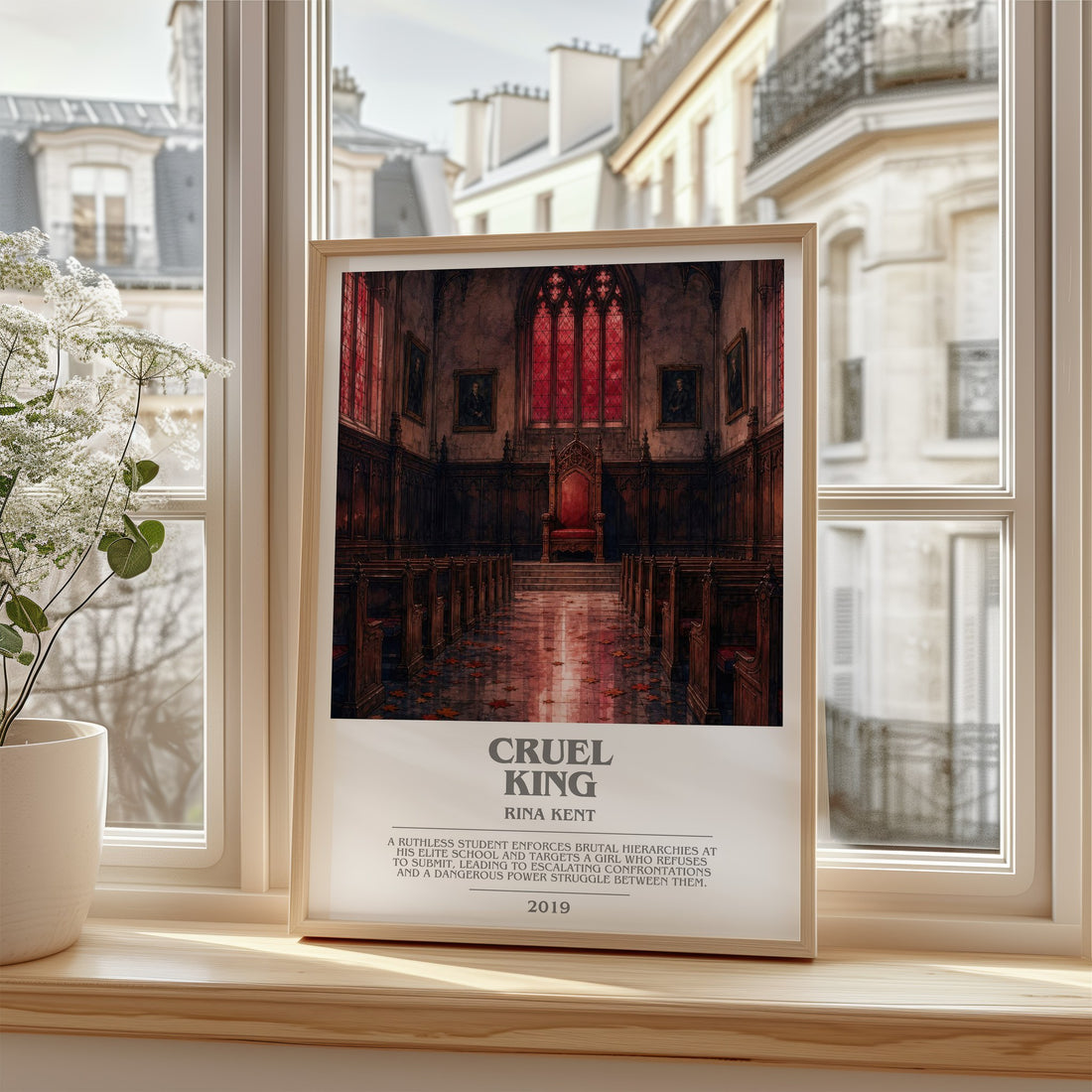 Cruel King bookish poster colour and style options – Rina Kent book art