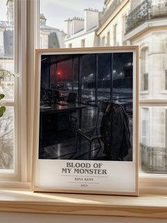 Blood of my Monster book cover poster colour and style options – Rina Kent book art