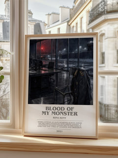 Blood of my Monster bookish poster colour and style options – Rina Kent book art