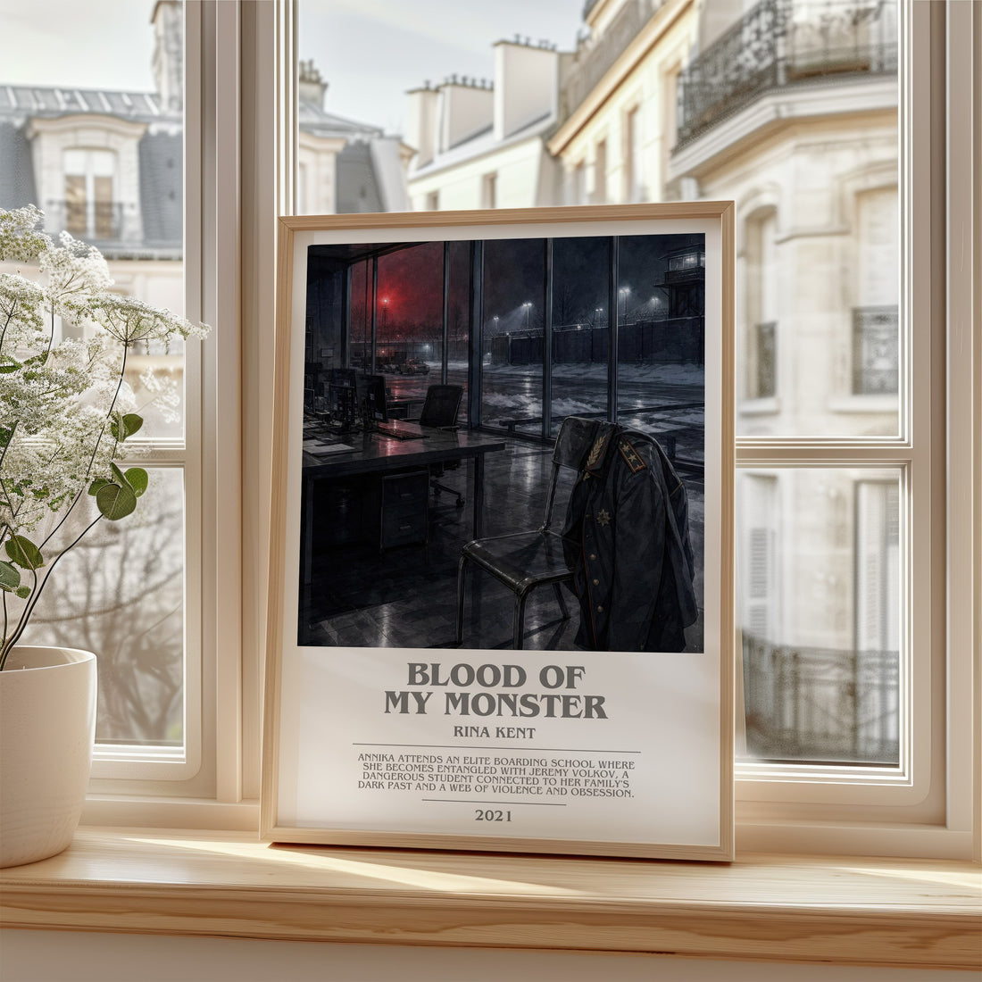 Blood of my Monster bookish poster colour and style options – Rina Kent book art