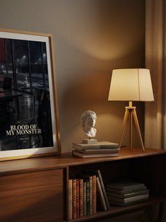Blood of my Monster watercolour print on bookshelf – Rina Kent fan gift