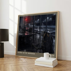 Blood of my Monster literary print framed by window – literary home decor