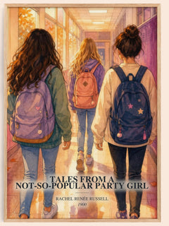 Tales from a not-so-popular party girl watercolour book poster by Rachel Renée Russell – framed literary art print