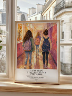 Tales from a not-so-popular party girl book cover poster colour and style options – Rachel Renée Russell book art