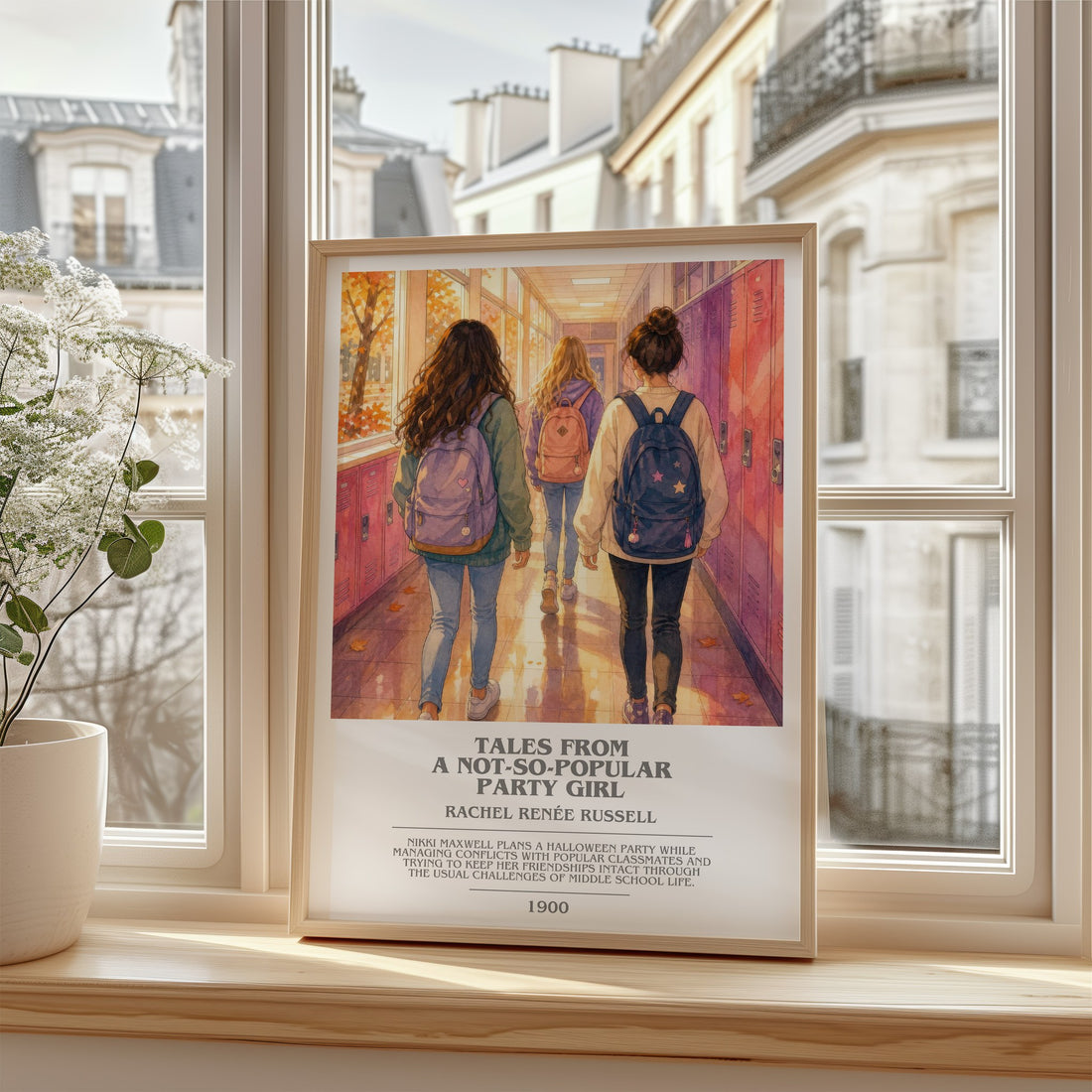 Tales from a not-so-popular party girl bookish poster colour and style options – Rachel Renée Russell book art