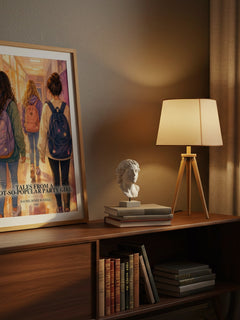 Tales from a not-so-popular party girl watercolour print on bookshelf – Rachel Renée Russell fan gift