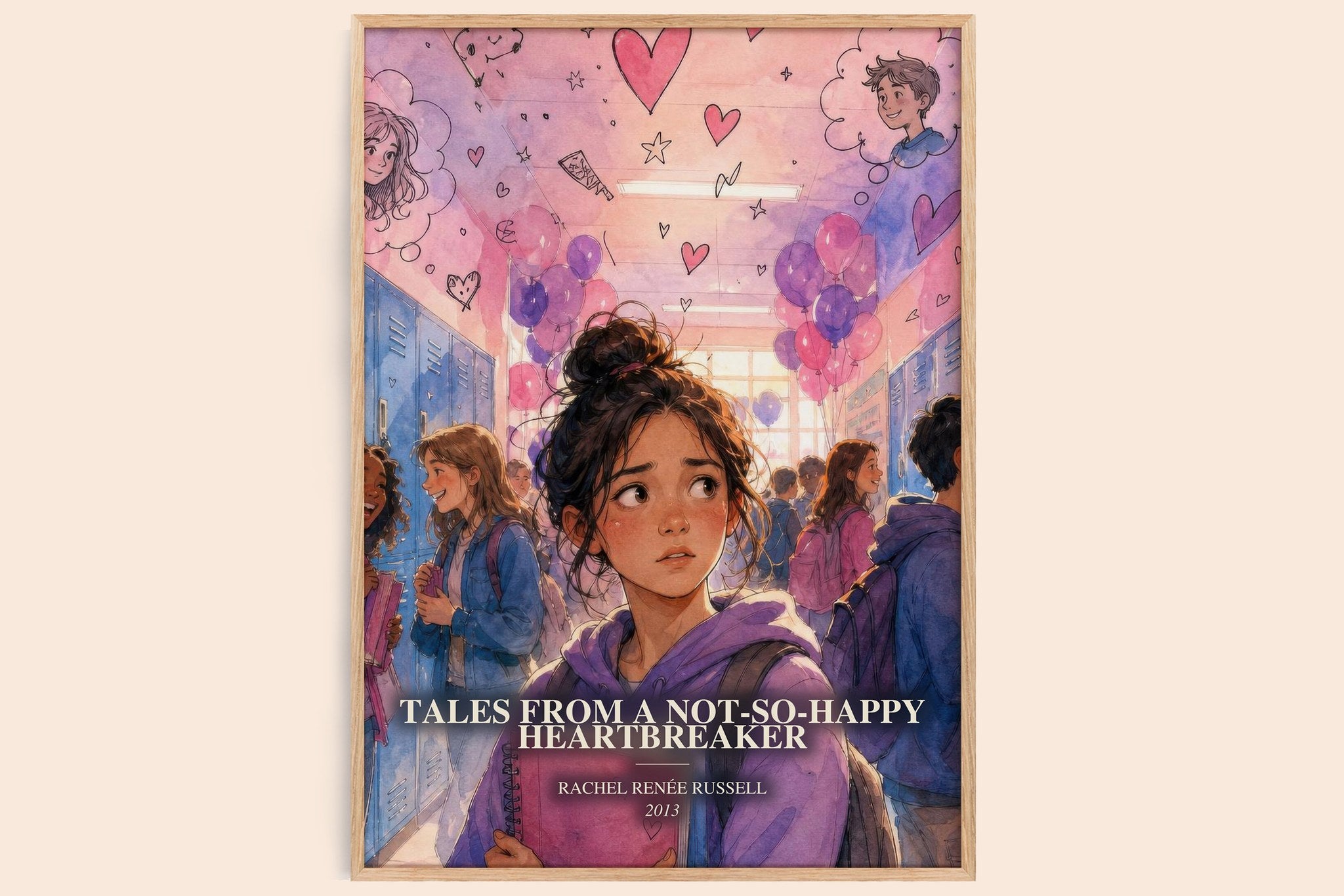 Tales from a not-so-happy heartbreaker Book Watercolour Illustration by Rachel Renée Russell