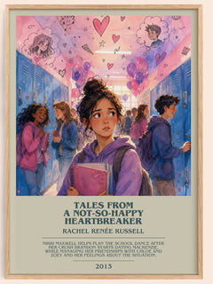 Tales from a not-so-happy heartbreaker Bookish Wall Art by R. Russell – framed poster