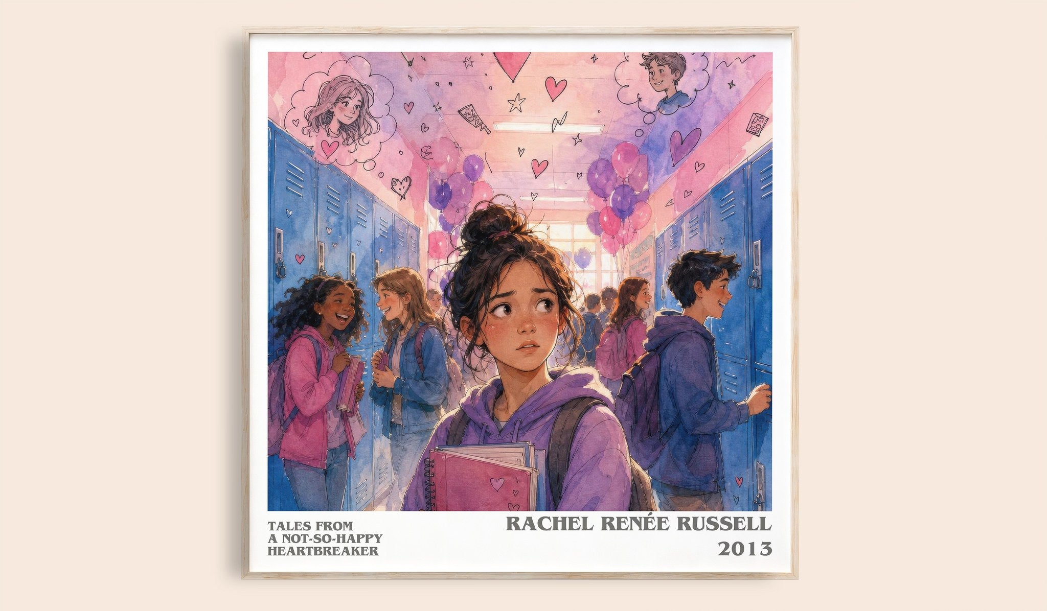 Tales from a not-so-happy heartbreaker Literary Art Print by Rachel Renée Russell