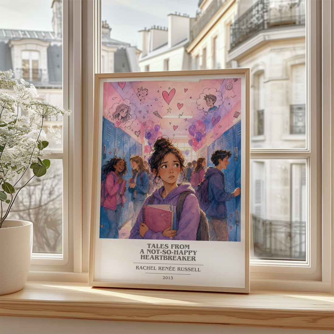 Tales from a not-so-happy heartbreaker book cover poster colour and style options – Rachel Renée Russell book art