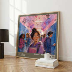 Tales from a not-so-happy heartbreaker literary print framed by window – literary home decor
