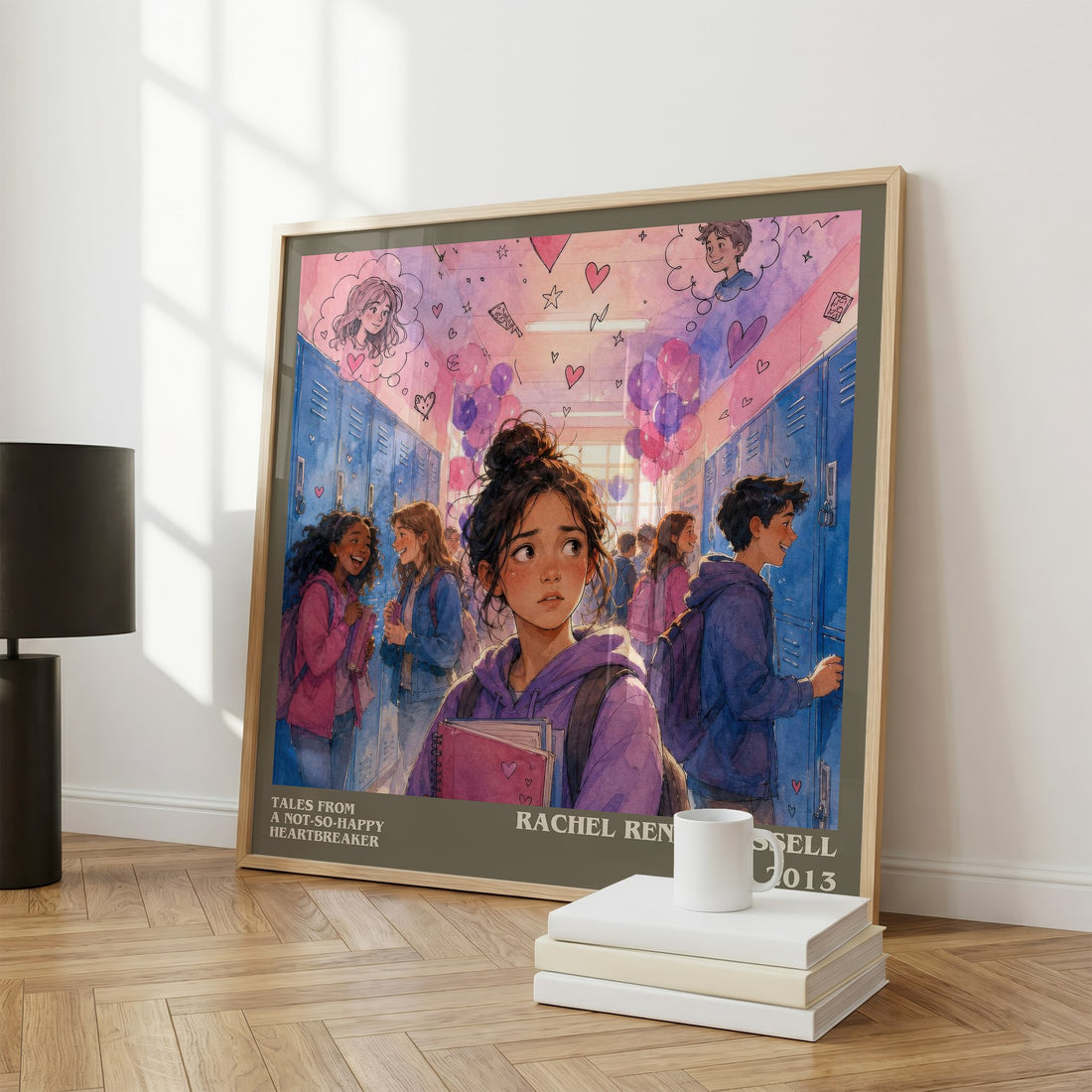 Tales from a not-so-happy heartbreaker literary print framed by window – literary home decor