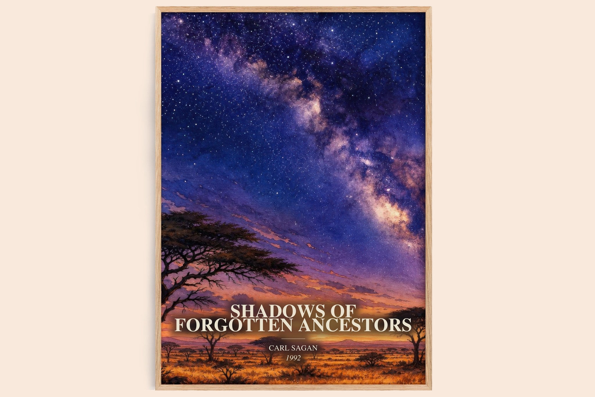 Shadows of Forgotten Ancestors Book Watercolour Illustration by Carl Sagan