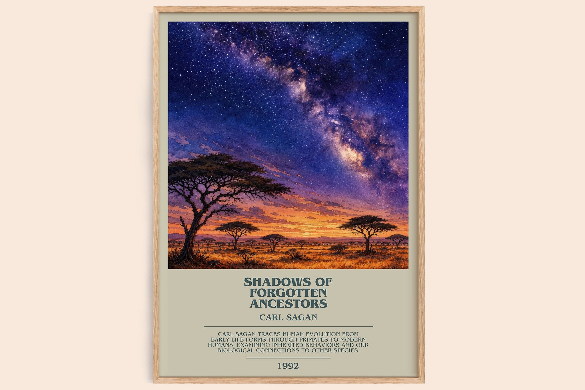 Shadows of Forgotten Ancestors Bookish Wall Art by Carl Sagan
