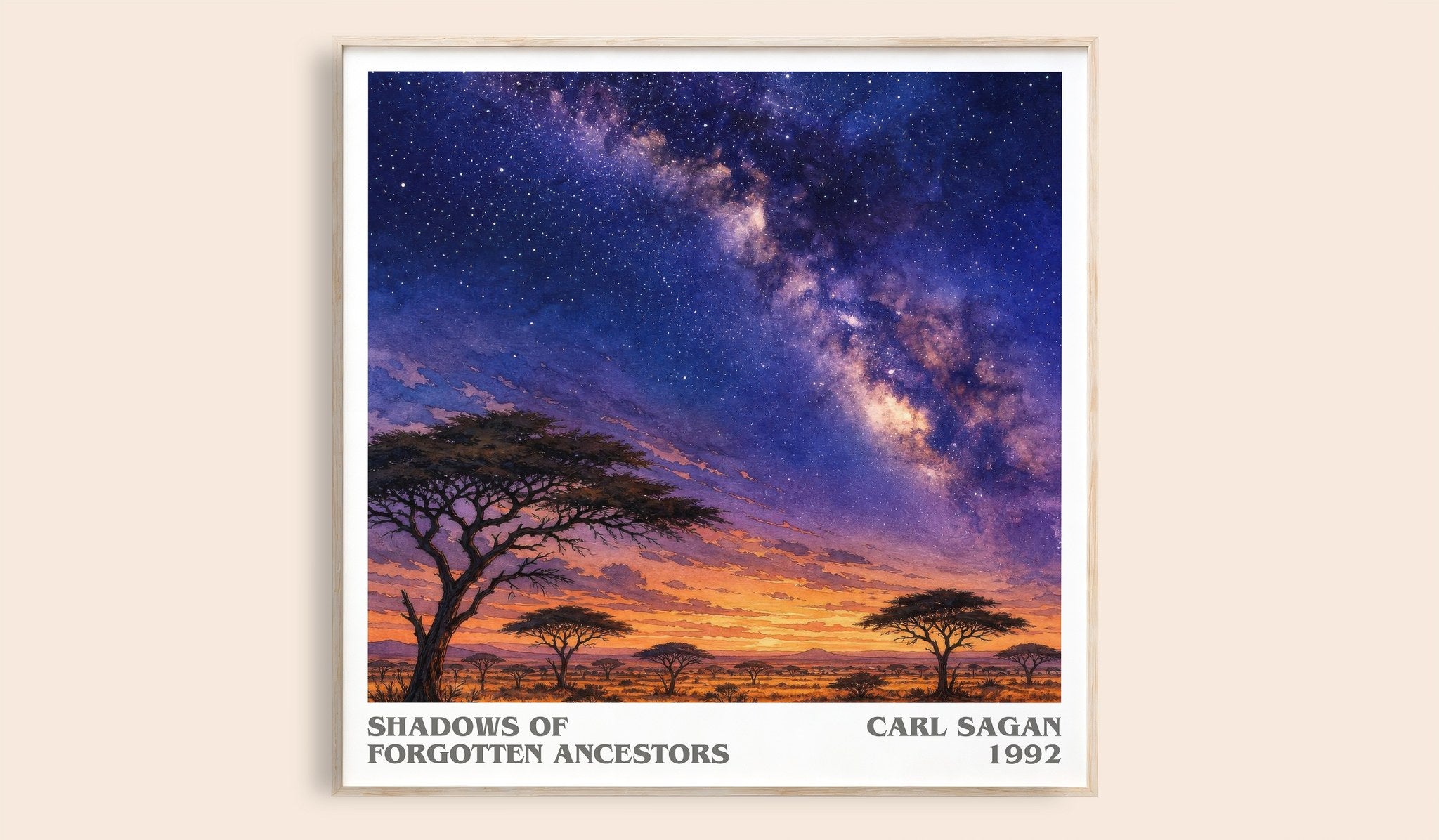 Shadows of Forgotten Ancestors Literary Art Print by Carl Sagan