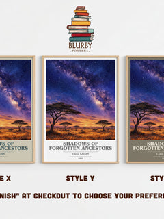 Shadows of Forgotten Ancestors book cover print in frame leaning in hallway – non fiction wall art