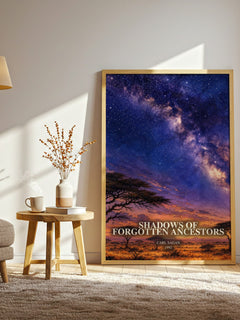 Shadows of Forgotten Ancestors watercolour print in frame leaning in hallway – non fiction wall art