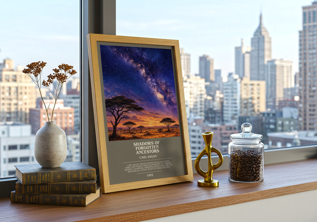 Shadows of Forgotten Ancestors bookish print framed by window – literary home decor