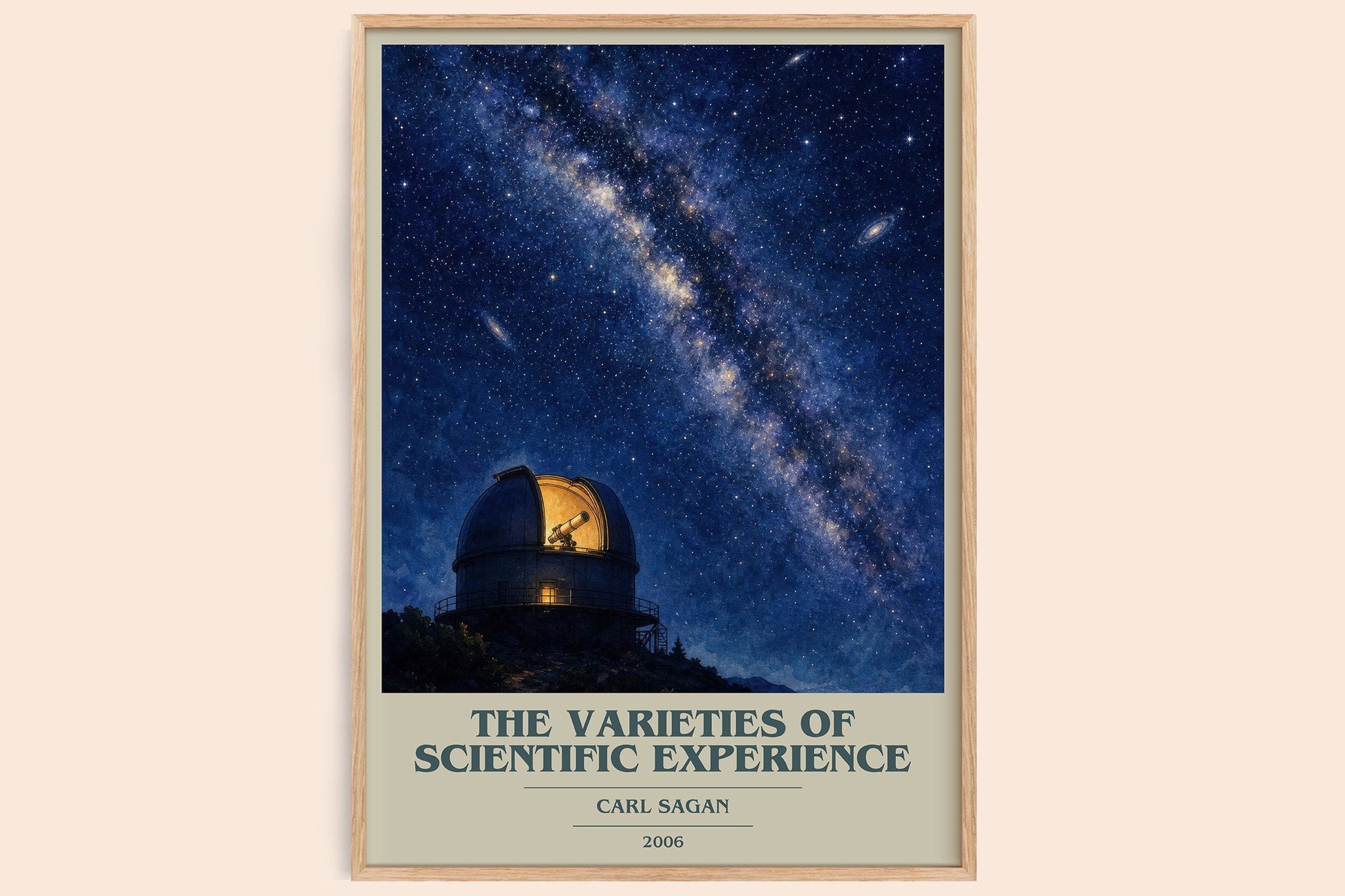 The Varieties of Scientific Experience Book Cover Poster by Carl Sagan