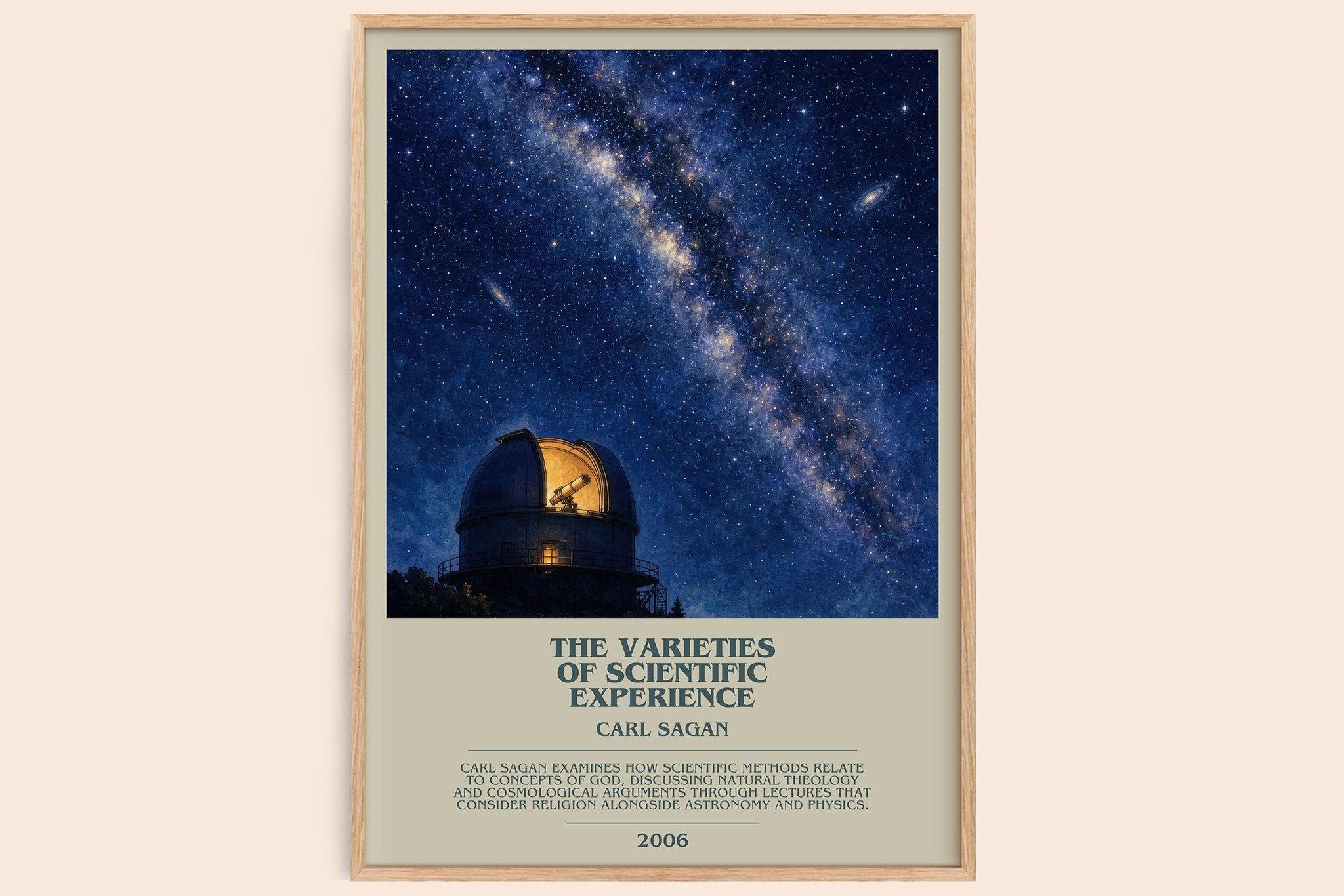 The Varieties of Scientific Experience Bookish Wall Art by Carl Sagan