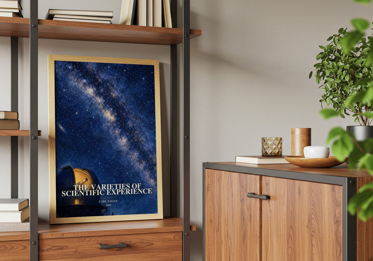 The Varieties of Scientific Experience book watercolour illustration paper finish options – matte satin gloss