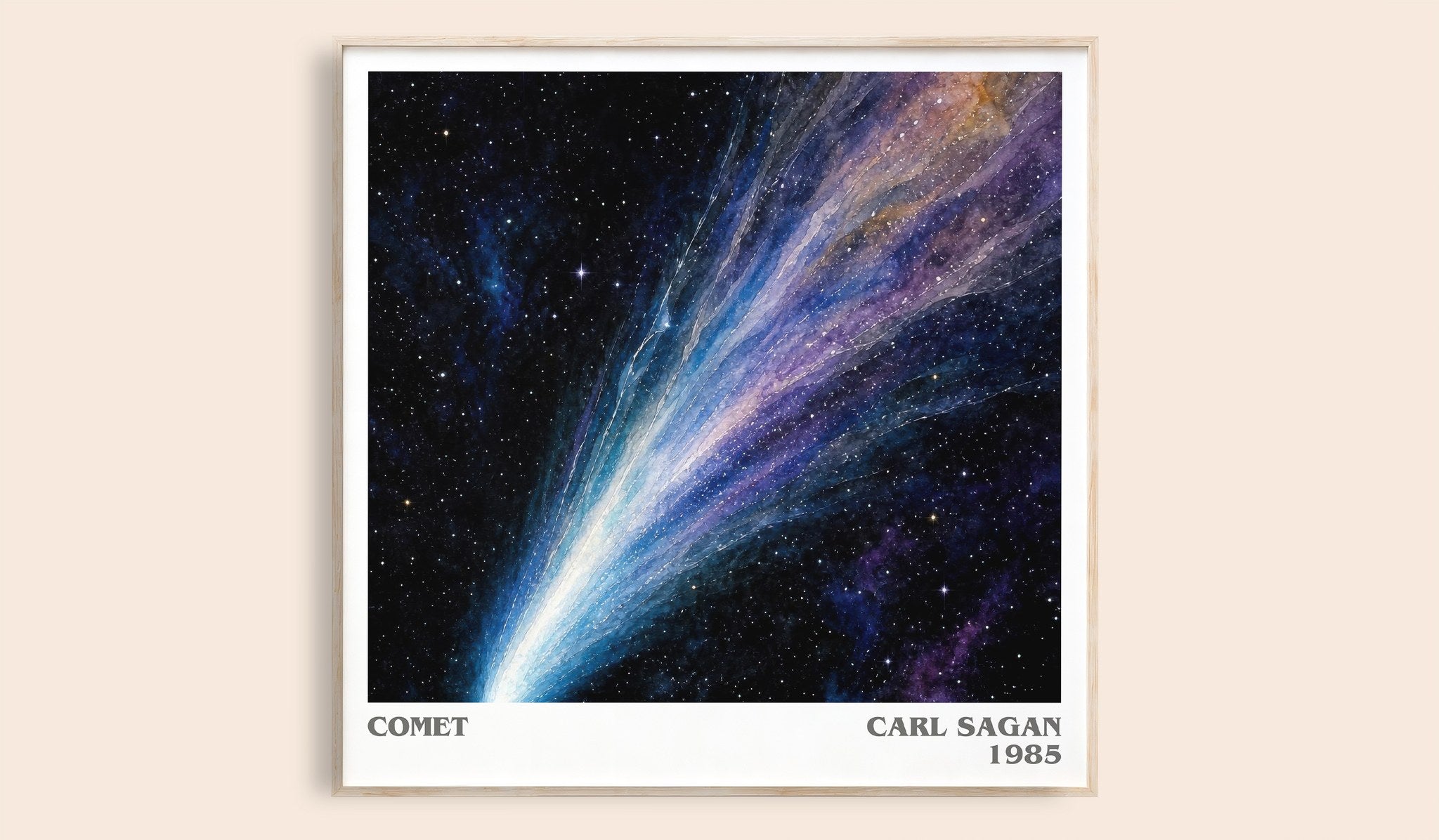 Comet Literary Art Print by Carl Sagan
