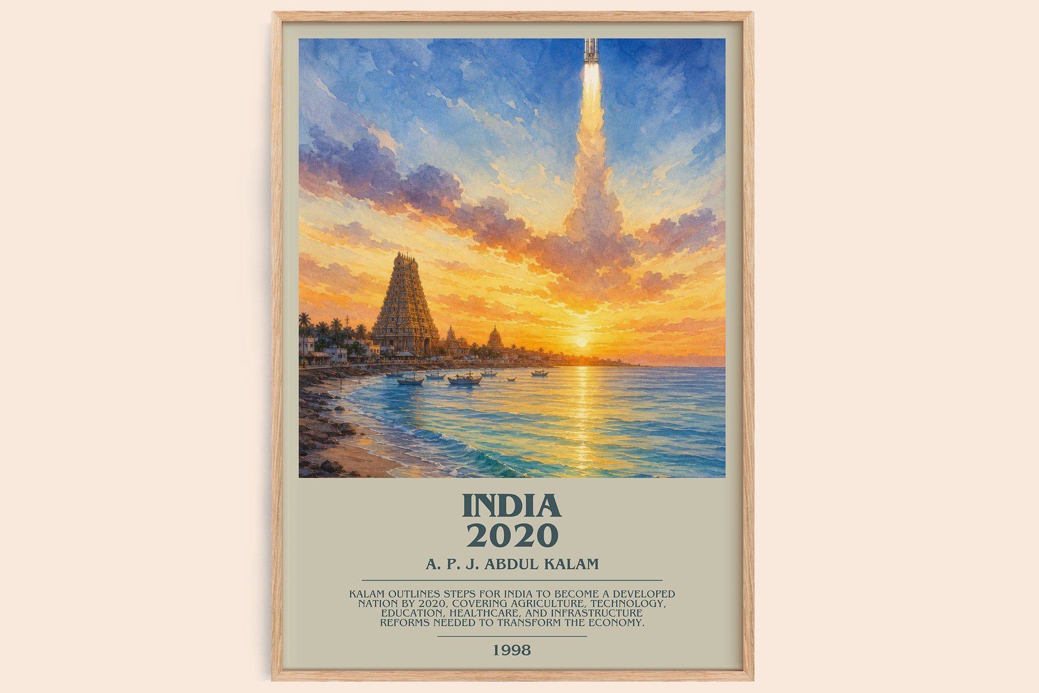 India 2020 Bookish Wall Art by A. P. J. Abdul Kalam