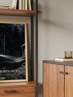 Lights Out book watercolour illustration paper finish options – matte satin gloss