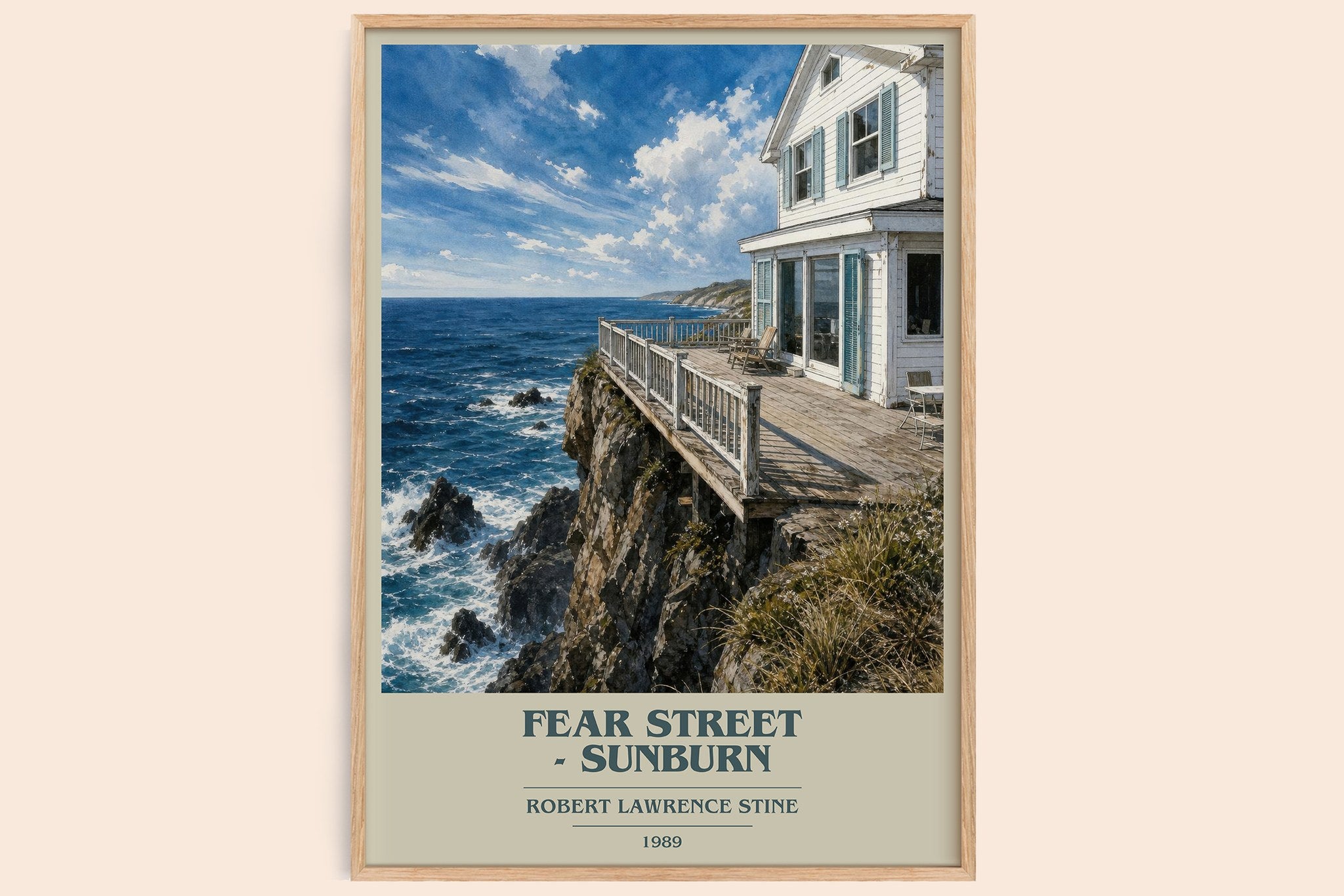 Fear Street - Sunburn Book Cover Poster by Robert Lawrence Stine